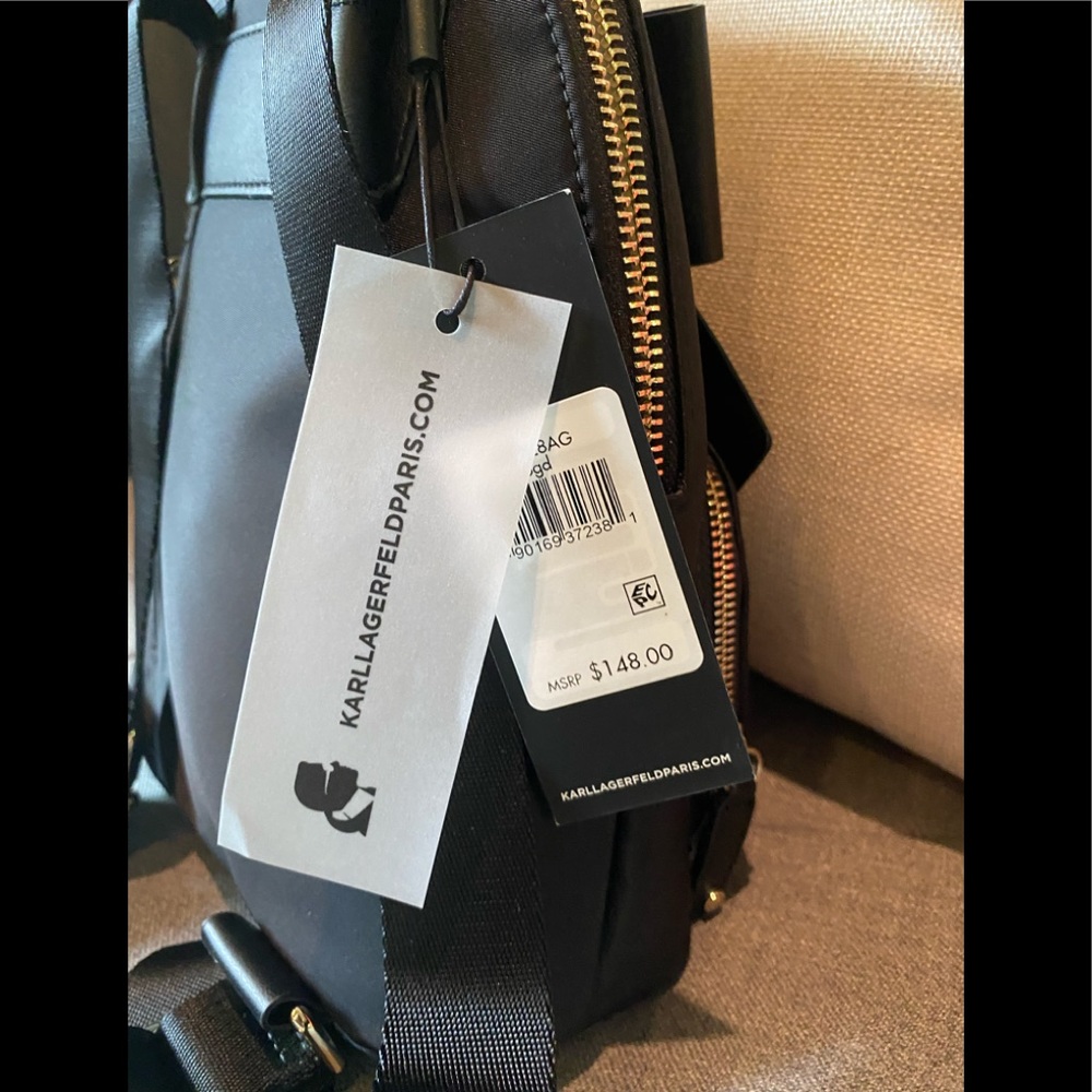 🎁 SOLD! NEW CUTE KARL LAGERFELD PARIS BACKPACK - Picture 9 of 11